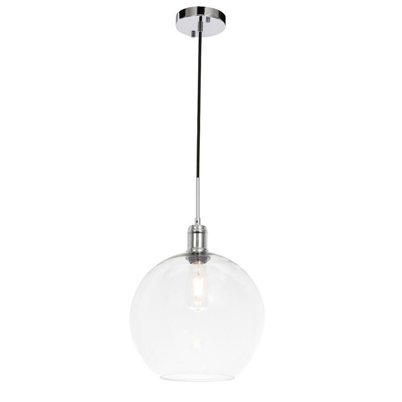 Amaris 12.5-Inch 1-Light Clear Glass Pendant