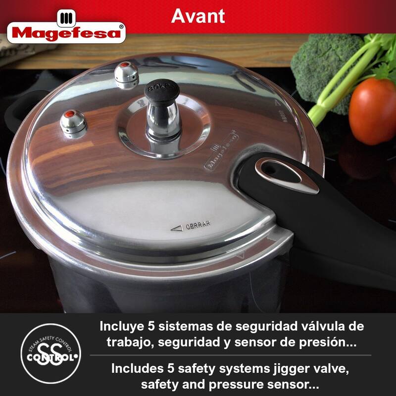 Magefesa Avant Aluminum Stovetop Pressure Cooker