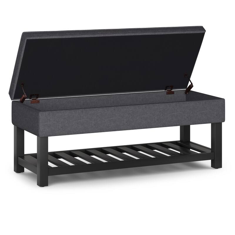 Storage Ottoman Bench with Open Bottom