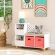 preview thumbnail 2 of 7, RiverRidge Kids Catch-All Cubby Storage Organizer Bench with Toy Storage Shelves and Cushioned Seat for Playroom - White
