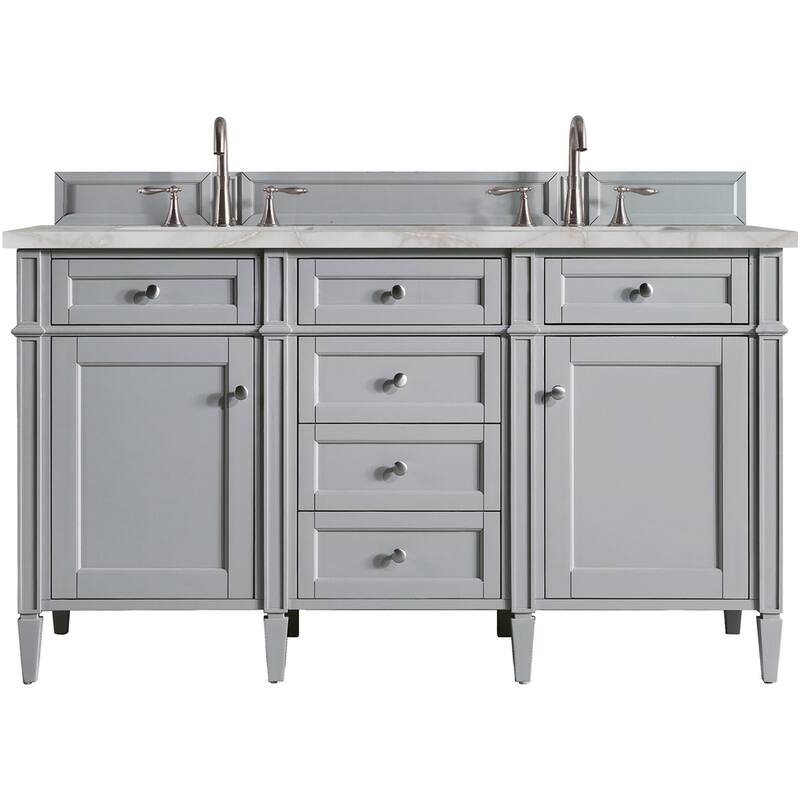 James Martin Vanities 650-V60D-FVSL Brittany 60" Free Standing Double - Urban Gray