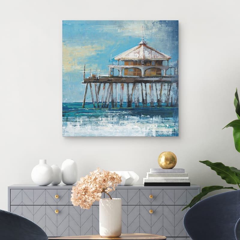 Boardwalk Pier by Liz Jardine Canvas Art Print