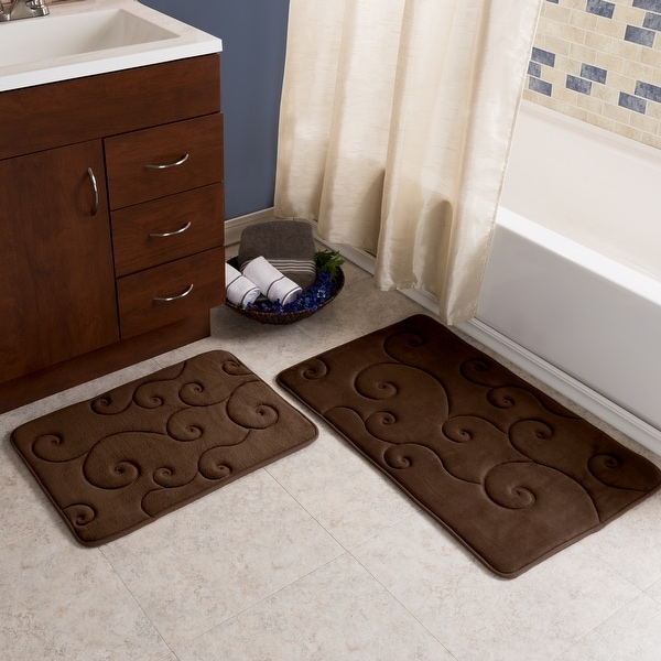 Brown bathroom new arrivals rug sets