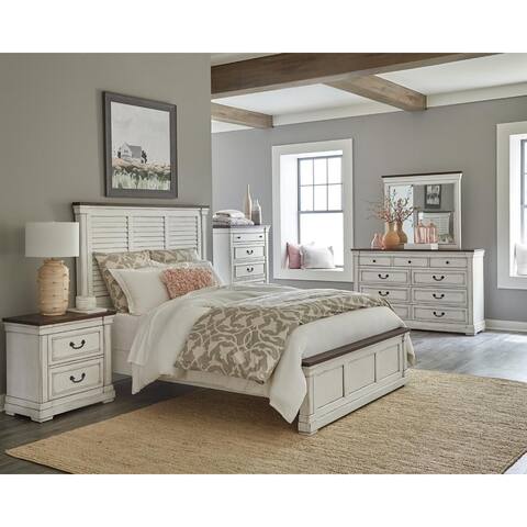 Coaster Furniture Hillcrest 5-drawer Chest Dark Rum and White