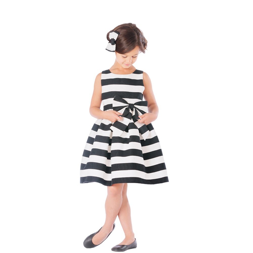 black and white dresses for little girls