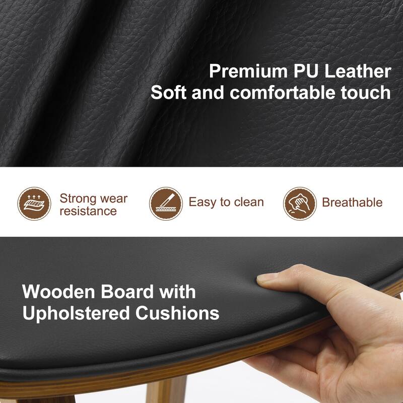 26-Inch Upholstered Counter/ Bar Stools Set of 2 or 3 - 35.1"H x 17.7"W x 19.5"D