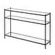 preview thumbnail 5 of 16, Convenience Concepts Royal Crest 3 Tier Glass Console Table Glass/Black