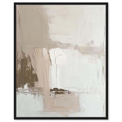 Pale Textured Silence I Canvas by Art Remedy