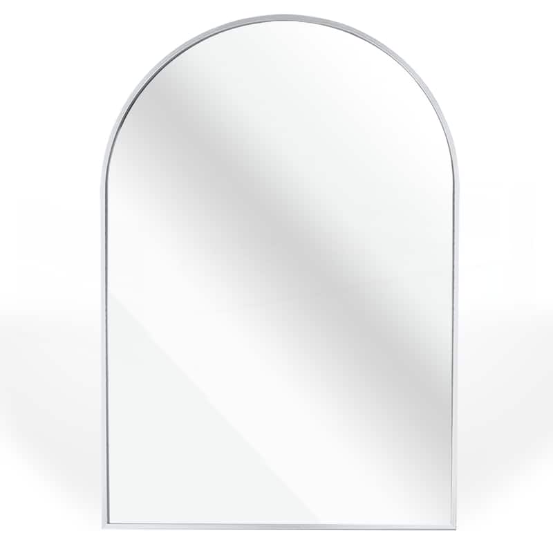 24x32 Inch Metal Framed Arched Bathrrom Mirror