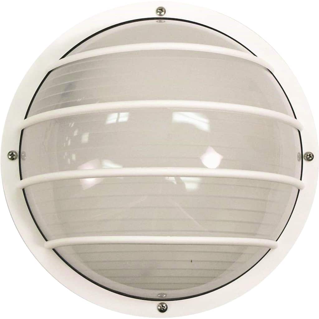 Volume Lighting 1-Light White Outdoor Surface Mount