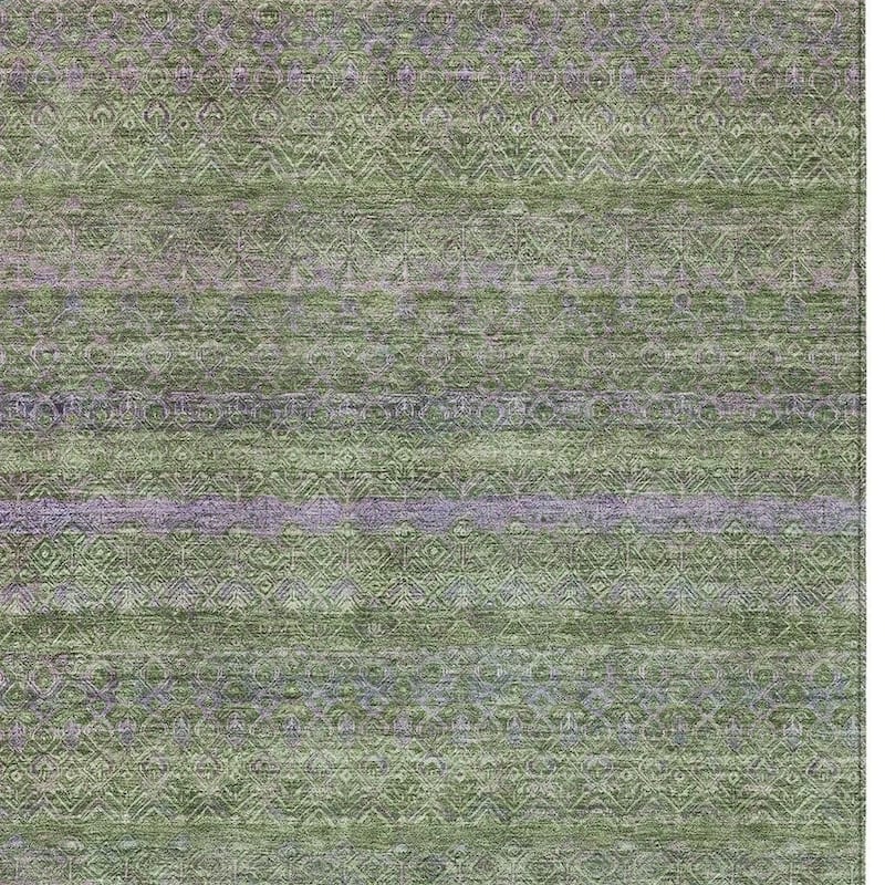 HomeRoots Striped Transitional Rectangle Outdoor Rug