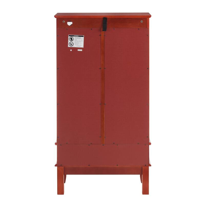 Vintage Display Case with Adjustable Glass Shelves and Lighting System for Living Room, Kitchen