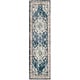 preview thumbnail 76 of 164, SAFAVIEH Monaco Lillie Boho Medallion Distressed Area Rug 2'2" x 10' Runner - Navy/Light Blue