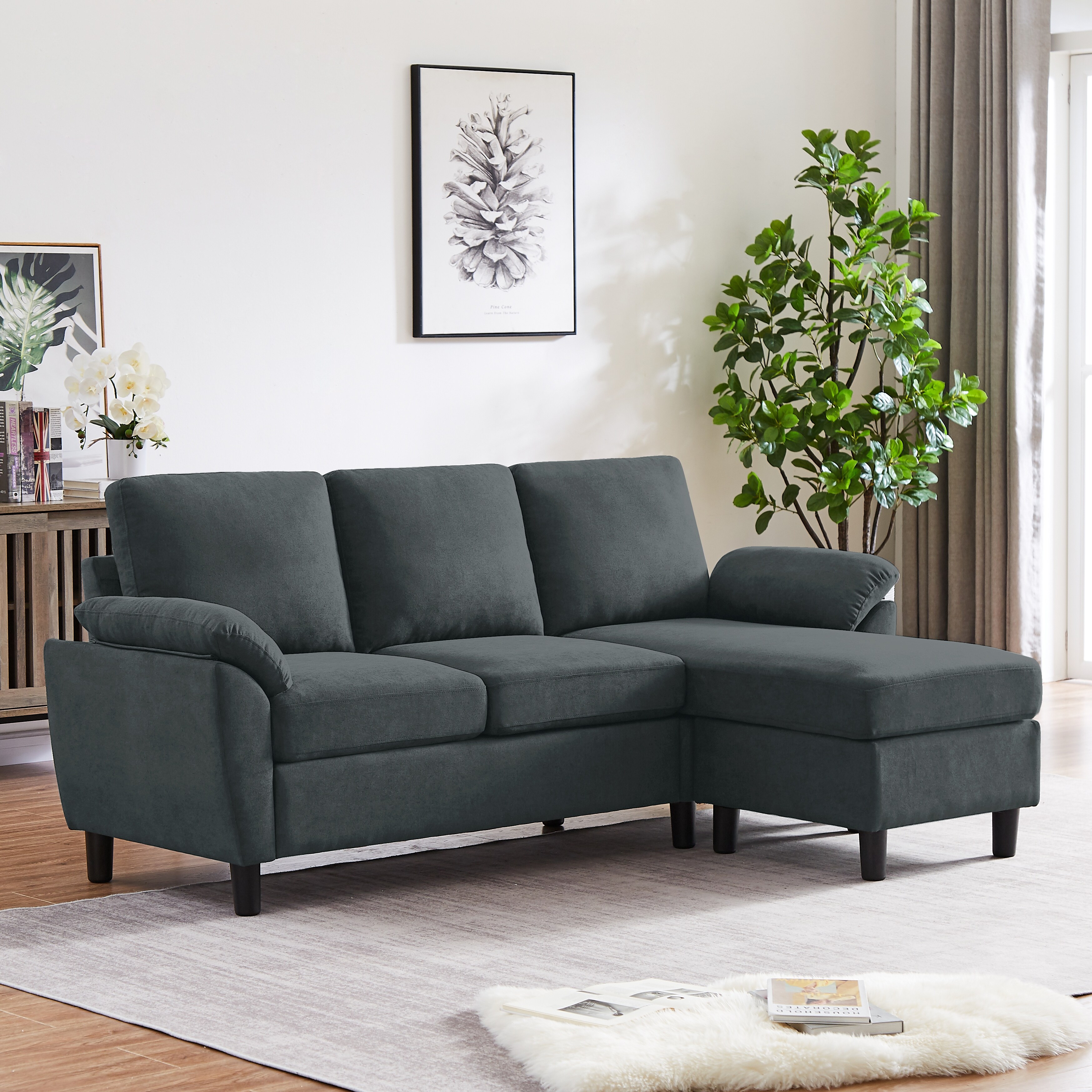 L shaped discount lounge couch