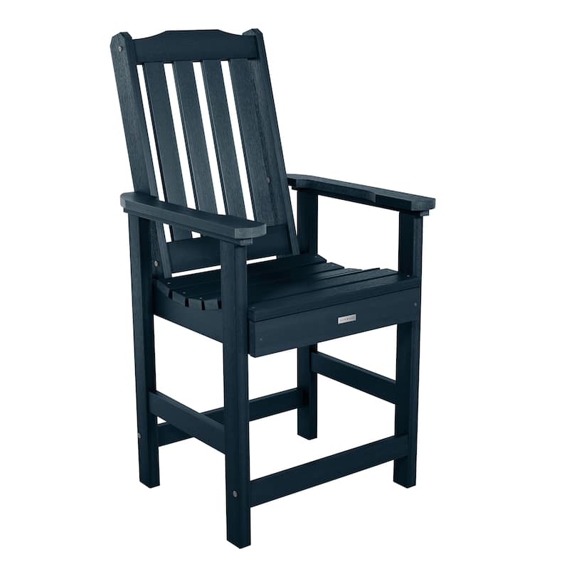 Lehigh Eco-friendly Counter Height Outdoor Dining Armchair - Federal Blue