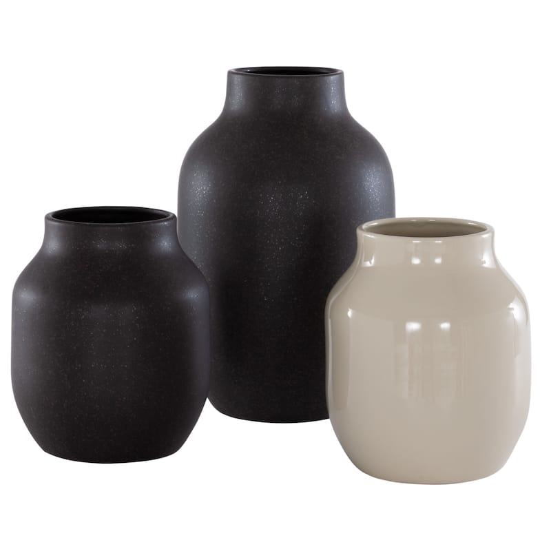 SAFAVIEH Raya Ceramic Decorative Vase (Set of 3) - 8Wx8Dx12H