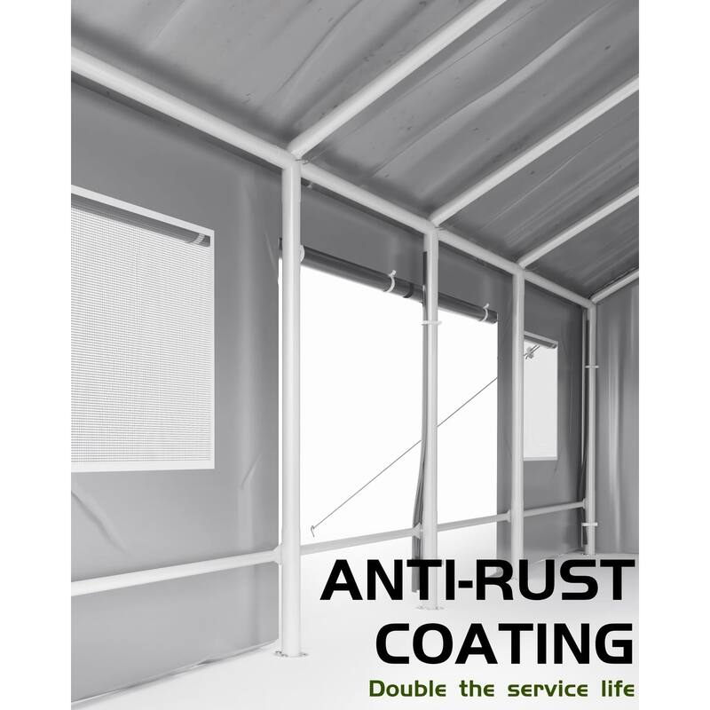 10'x20',13'x20',13'x25' Carport Windproof