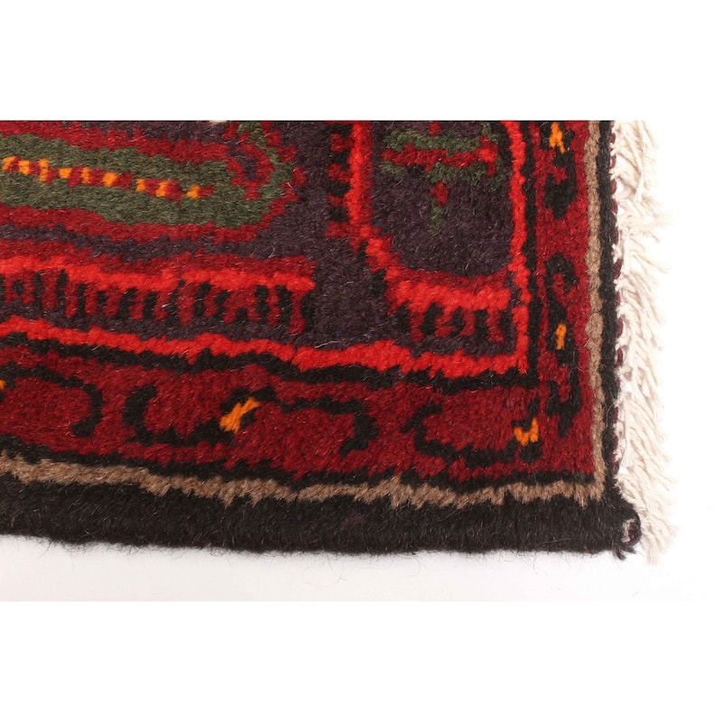 ECARPETGALLERY Hand-knotted Andelz Red Wool Rug - 4'0 x 6'4