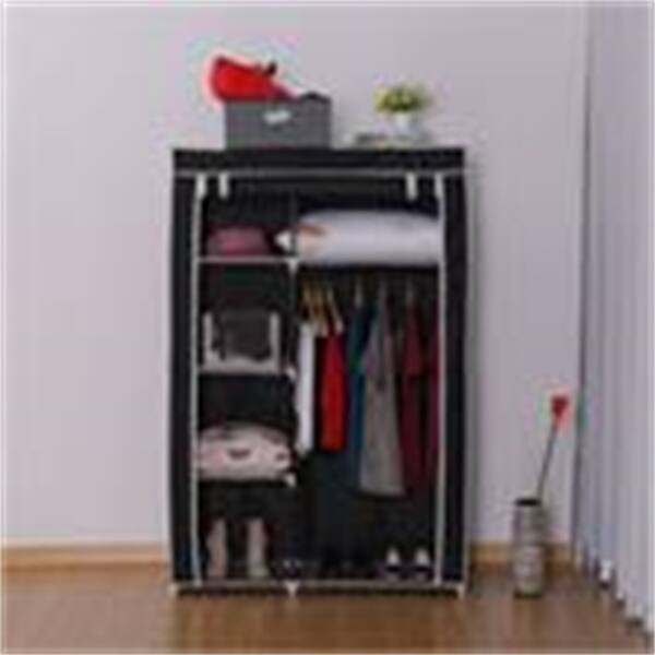Shop 64 Portable Closet Storage Organizer Wardrobe Clothes Rack W