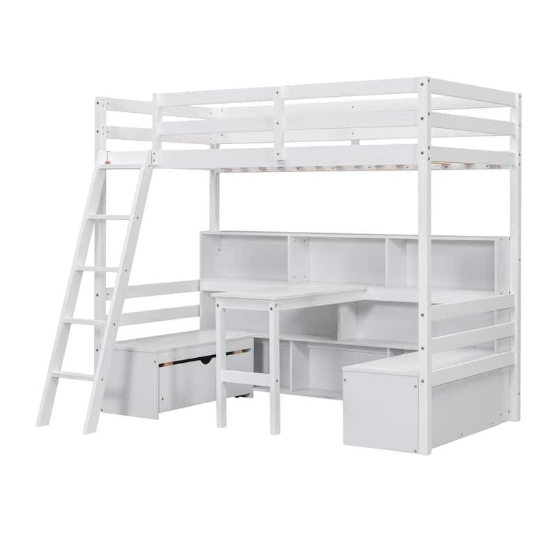 Twin Loft Bed with Storage and Desk, a Versatile and Space-Saving Solution for Kids' Rooms