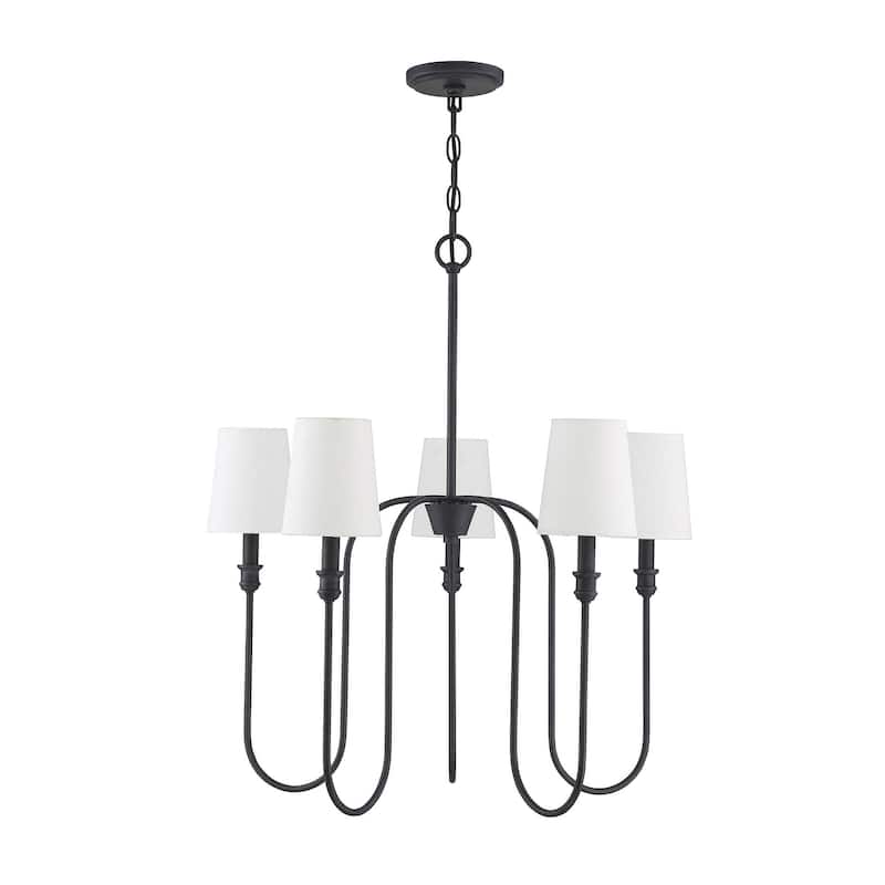 5-Light Chandelier - Aged Iron