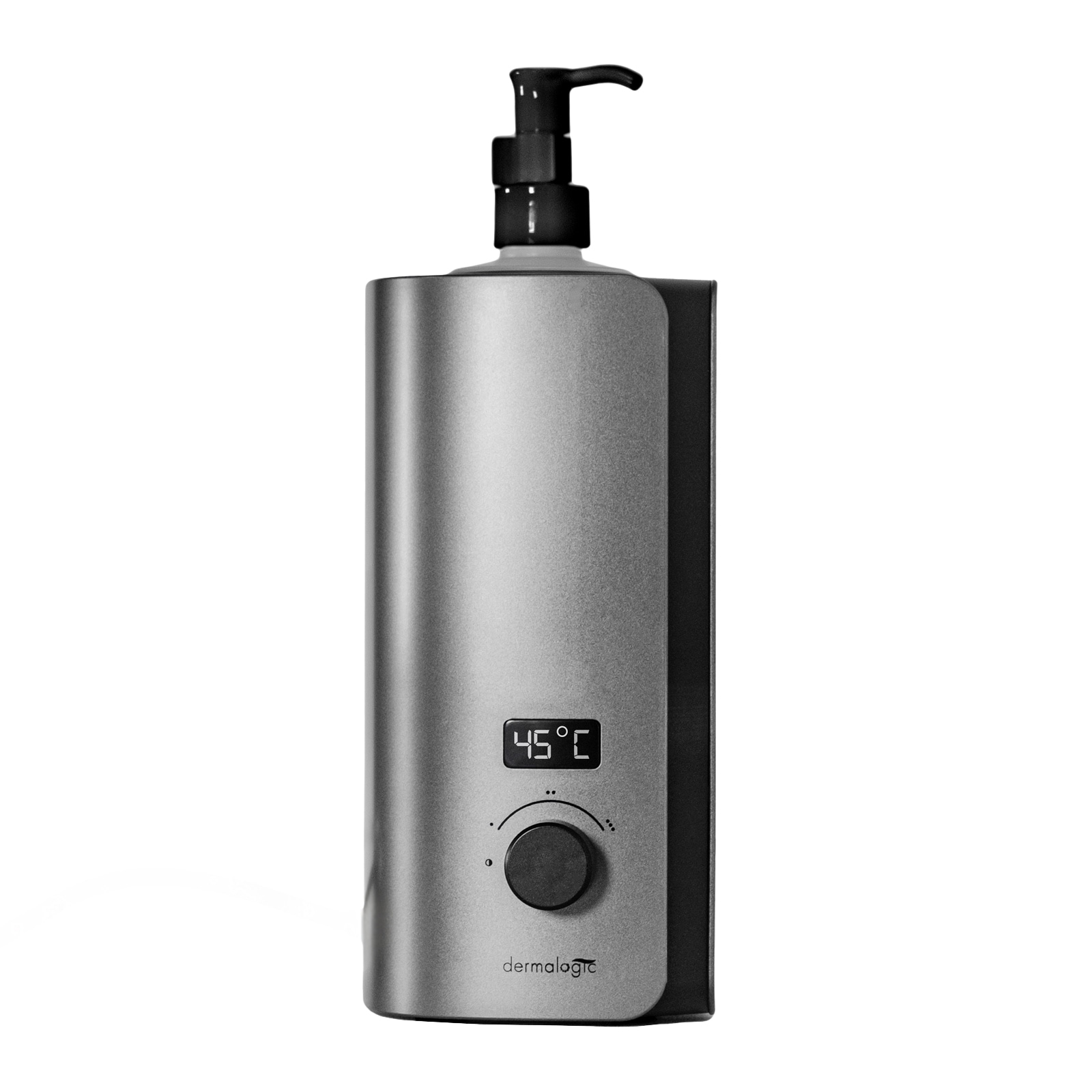 DERMALOGIC Massage Oil Warmer for Professional Spa, Matte Grey