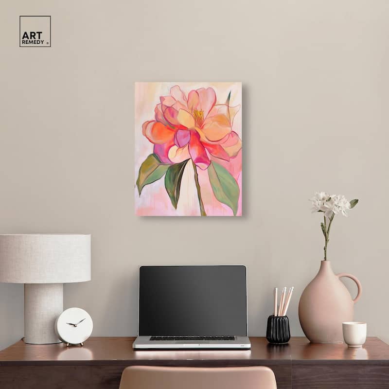 Softly Unfurling II Canvas by Art Remedy, Gallery Wrapped