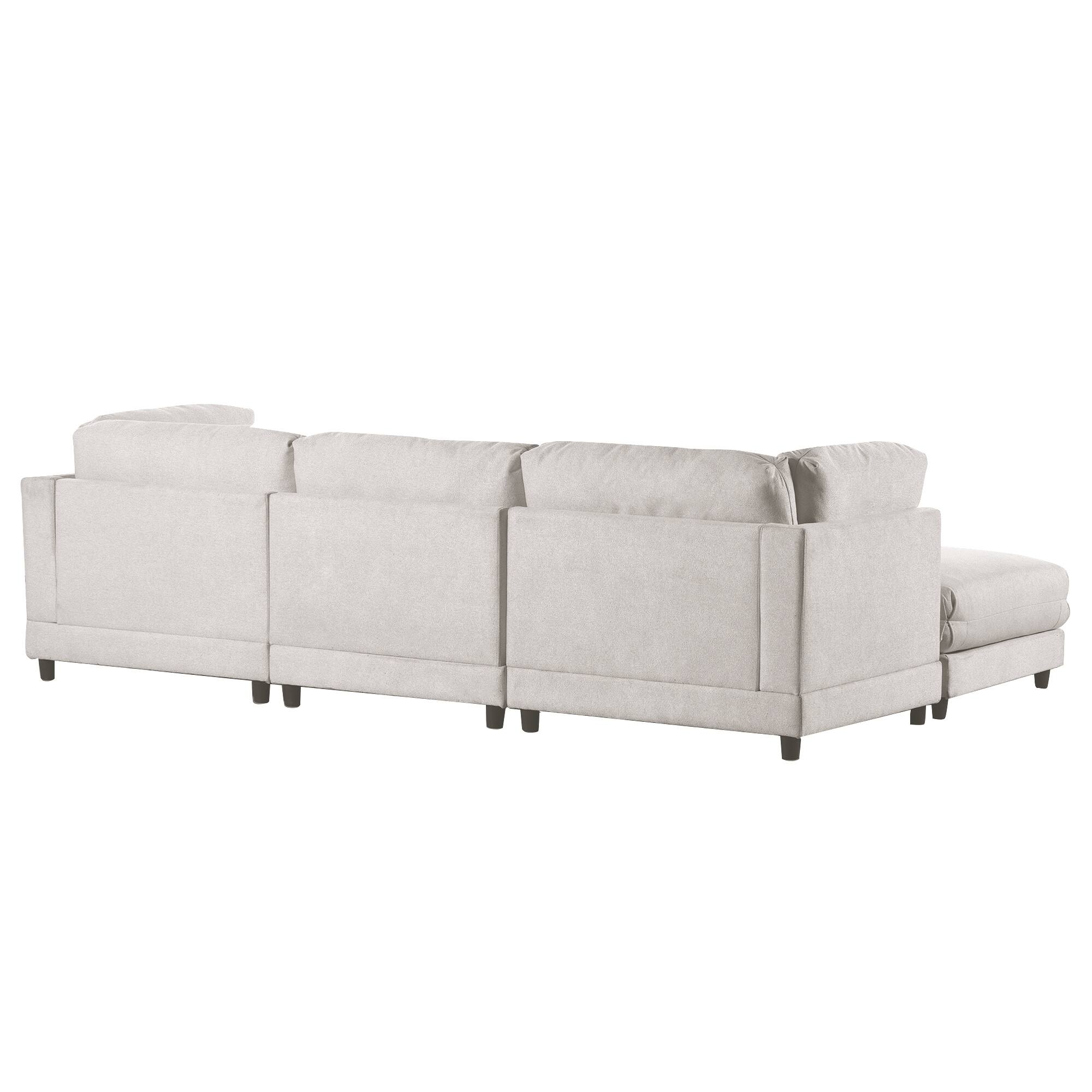 Nordic Convertible Sectional Couch Reversible Sleeper Sectional Sofa