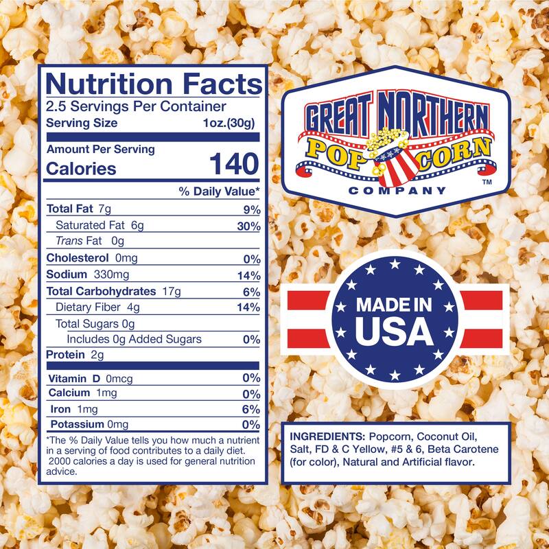2.5oz Popcorn Packs and 100 Popcorn Bags by Great Northern Popcorn Bed Bath & Beyond 36777325
