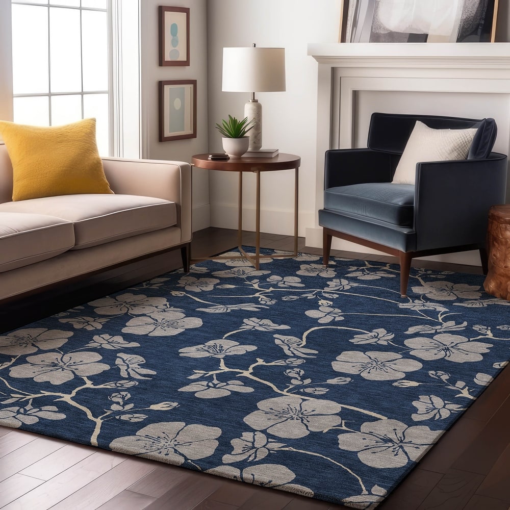 Premium Washable Super Soft Modern Floral Mayfield Rug