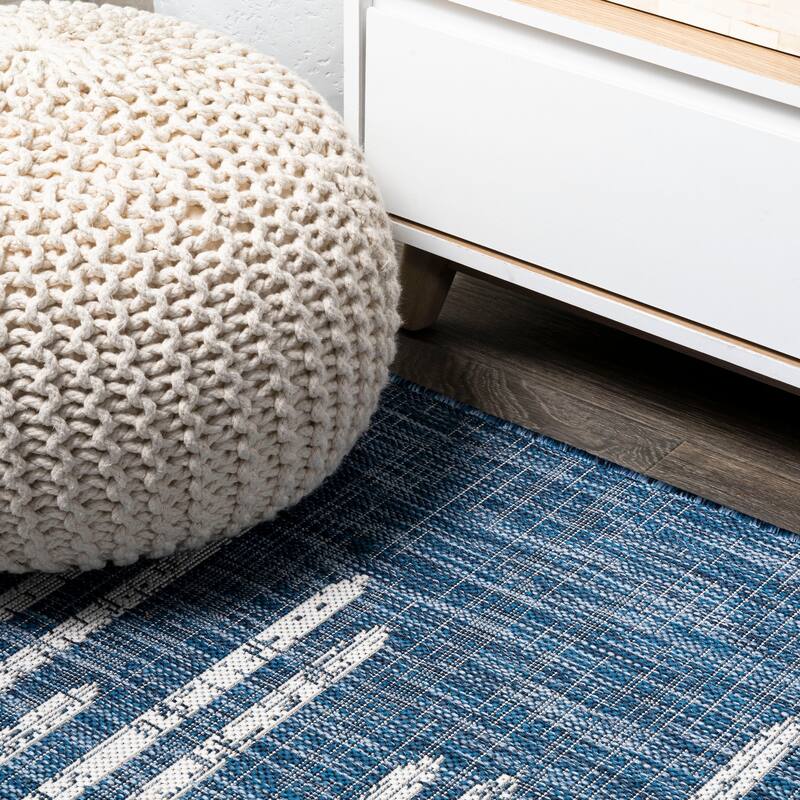 JONATHAN Y Colonia Berber Stripe Geometric Indoor/Outdoor Area Rug