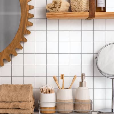 Merola Tile Monocolor Taco Alaska 2-5/8" x 2-5/8" Ceramic Floor and Wall Tile