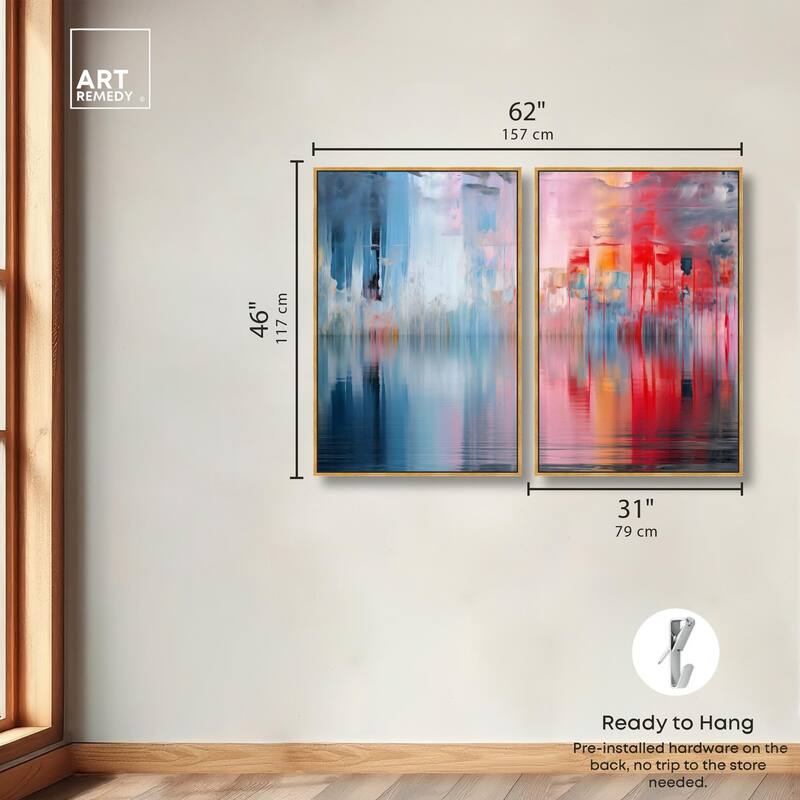 Prism on Water Canvas Set of 2 by Art Remedy