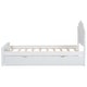 preview thumbnail 23 of 24, Twin Size Solid Pine Wood Platform Kids Bed Frame with Headboard & Twin Size Trundle for Bedroom, Easy Assembly, Cappuccino