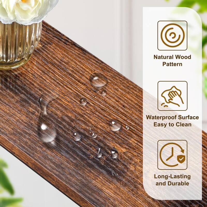 1 Piece Triamine + Iron 100 * 15 * 79cm with Power Strip Foyer Table