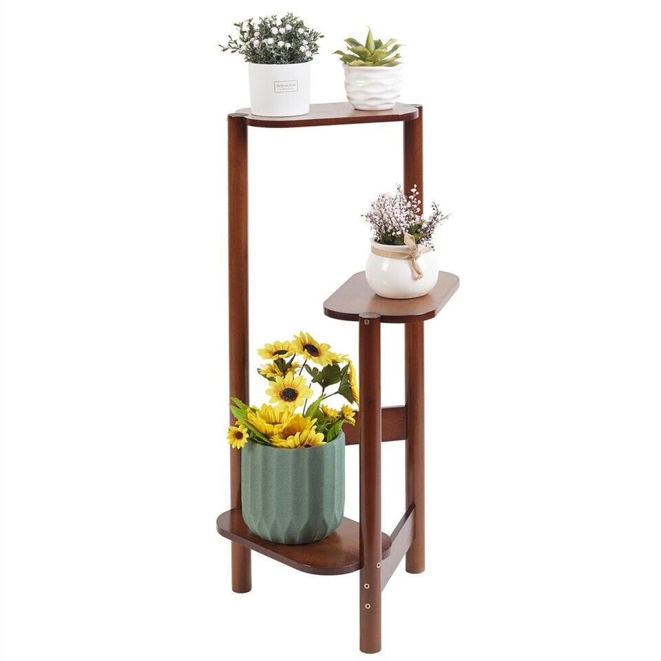 Stable Wooden Metal Plant Stand