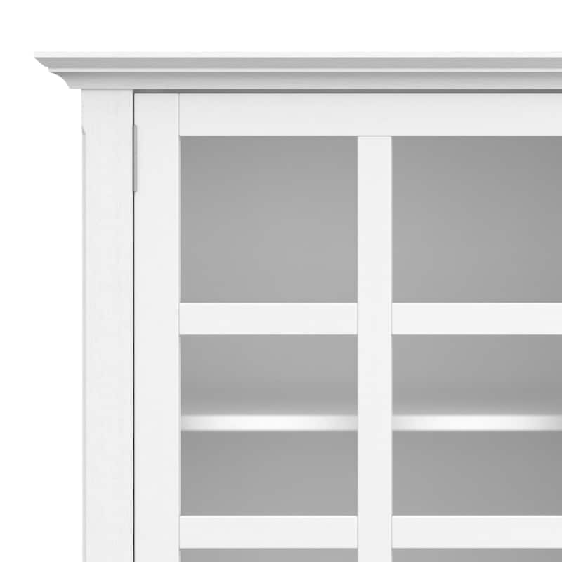 WYNDENHALL Normandy SOLID WOOD 62 inch Wide Transitional Wide Storage Cabinet - 62"w x 18"d x 34" h