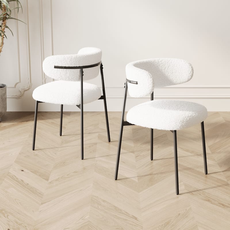 Dining Chairs Set Of 2 With Metal Legs