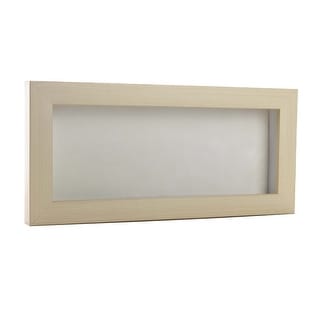 14x28 Shadow Box Frame White Washed Wood | 3/4