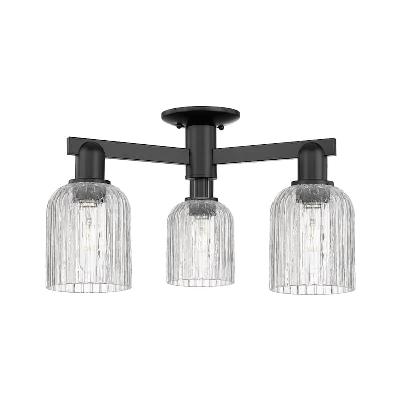 Innovations Lighting Downtown Urban - Bridal Veil - 3 Light 23" Semi-Flush Mount Light