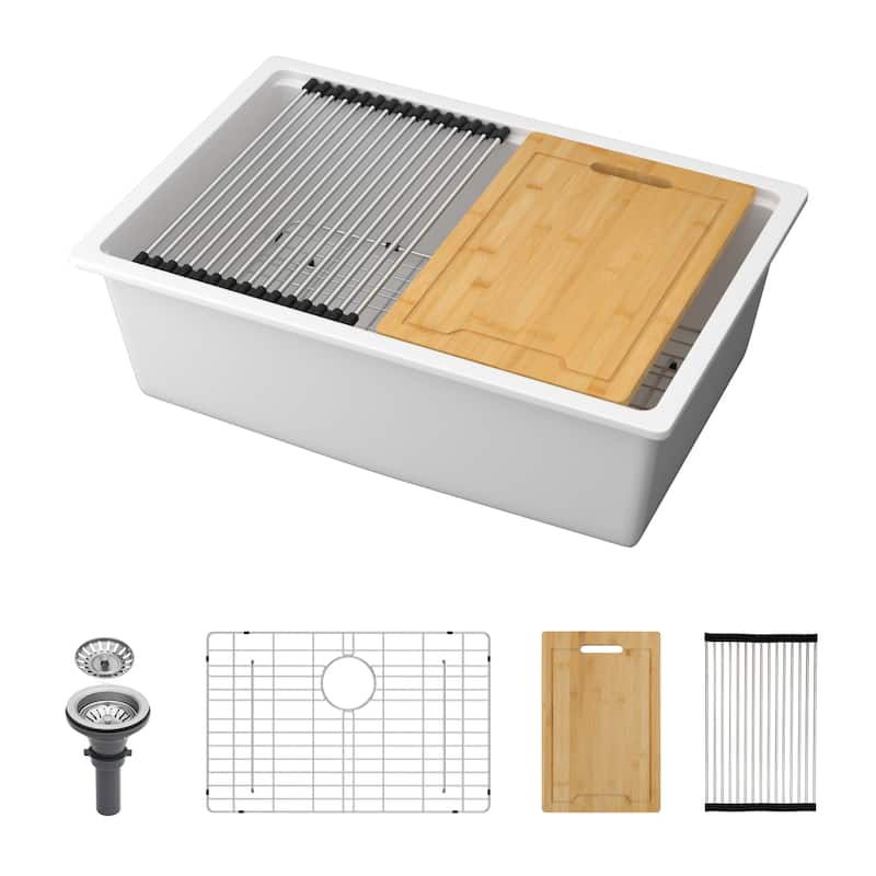 Granite Composite Workstation Undermount Kitchen Sink