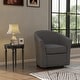 preview thumbnail 13 of 92, Modern Upholstered Swivel Barrel Chair Living Room Accent Chair