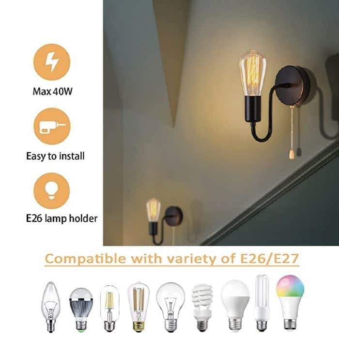 1 Pcs hallway light fixtures wall Metal sconce light Contemporary vintage light fixtures