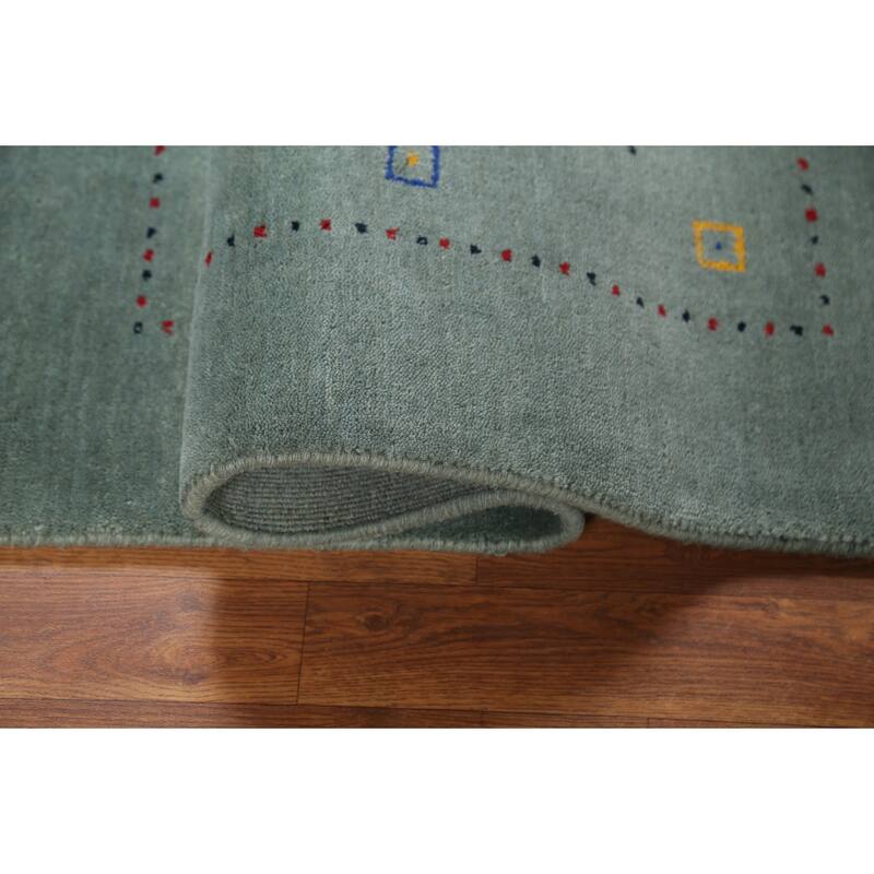 Gabbeh Oriental Accent Rug Hand-Knotted Wool Carpet - 3'11"x 5'8"