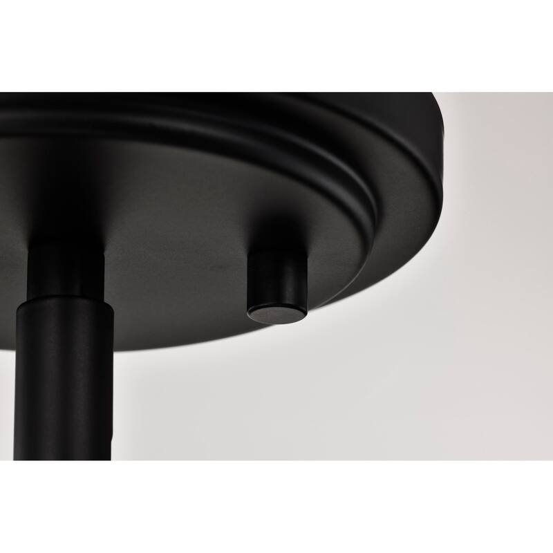 Solara Mini Pendant Matte Black Finish Frosted Ribbed Glass - Matte Black