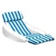 preview thumbnail 1 of 6, Swimline SunChaser Padded Floating Luxury Pool Lounge Sling Chair, Blue/White - 17.2