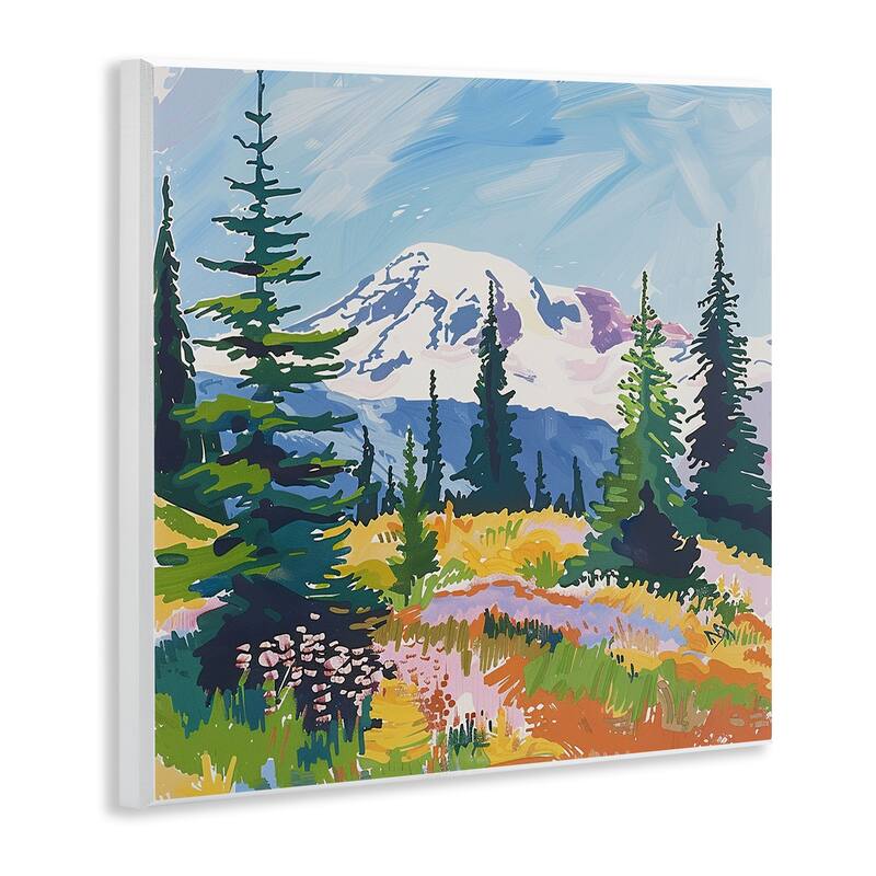 Stupell Peaceful Mountain Valley Scenery Wall Plaque Art Design By Walker Noble