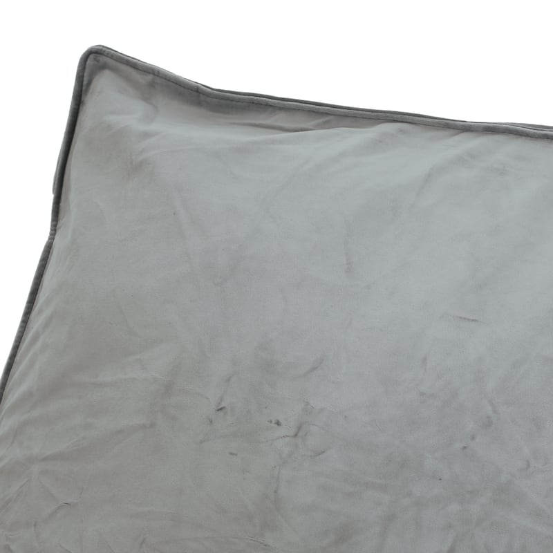 Velie Velveteen 2 Seater Oversized Bean Bag Chair with Armrests by Christopher Knight Home