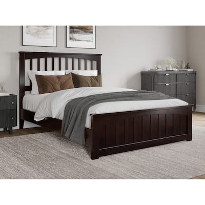 Becket Solid Wood Low Profile Platform Bed with Matching Footboard