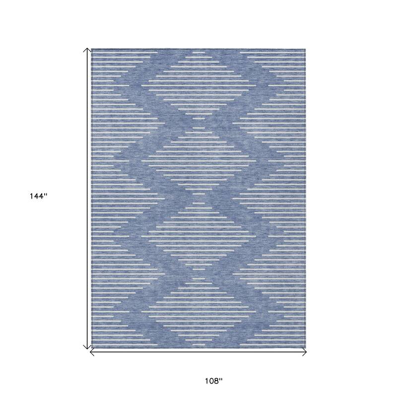 HomeRoots Geometric Transitional Rectangle Outdoor Rug